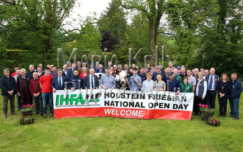 30-05-19, At the launch of the IHFA Open Day, Sponsors group, Charles Gallagher, CE IHFA; Patrick Gaynor, President of IHFA;  Henry, Liam, Marie, Julie and Mossy O’Keeffe of Radney Herd, hosts. The IHFA Open Day will be held at the Radney Herd, Freemount, Charleville, Co. Cork on Thursday 27th of June. All welcome. Photo Maria Kelly