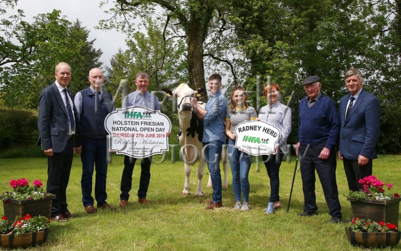 30-05-19, At the launch of the IHFA Open Day, Charles Gallagher, CE IHFA; Patrick Gaynor, President of IHFA; Henry, Liam, Julie, Marie and Mossy O’Keeffe of Radney Herd, host family with Peter Ging, Chairperson IHFA. The IHFA Open Day will be held at the Radney Herd, Freemount, Charleville, Co. Cork on Thursday 27th of June. All welcome. Photo Maria Kelly