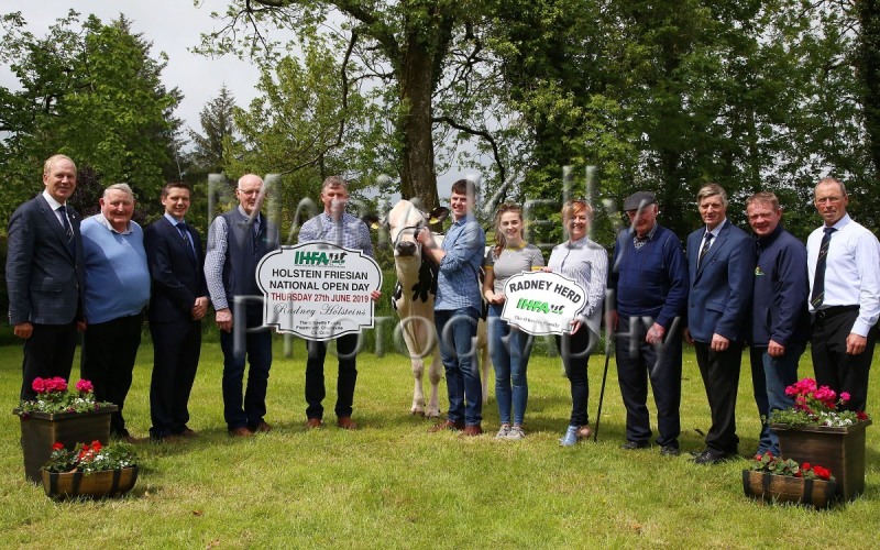 30-05-19, At the launch of the IHFA Open Day, Charles Gallagher, CE IHFA; John Horgan and Victor O’Sullivan, IHFA Board; Patrick Gaynor, President of IHFA; Henry, Liam, Julie, Marie and Mossy O’Keeffe of Radney Herd, host family with Peter Ging, Chairperson IHFA, Paul Hannan and Robert Shannon, IHFA board. The IHFA Open Day will be held at the Radney Herd, Freemount, Charleville, Co. Cork on Thursday 27th of June. All welcome. Photo Maria Kelly